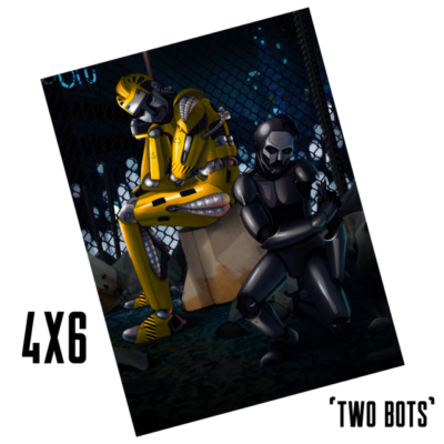 4"x6" Fine Art Print of "Two Bots"