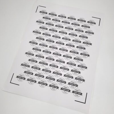 100% Human Made Label Sheet