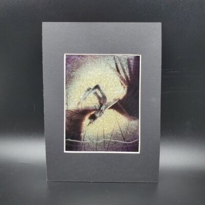 "Fallen" Glitter Print - Matted to 5x7