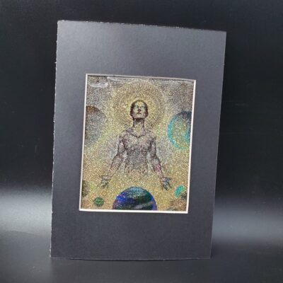 "Humaniform" Glitter Print - Matted to 5x7