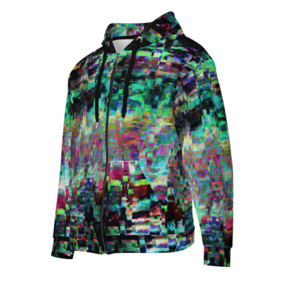 Glitch Hoodie - Style 1 Unisex zip hoodie